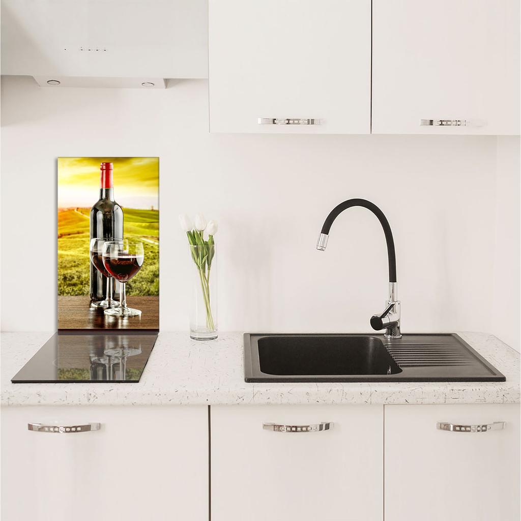 GLAS-SCHNEIDEBRETT 30x52 Wein