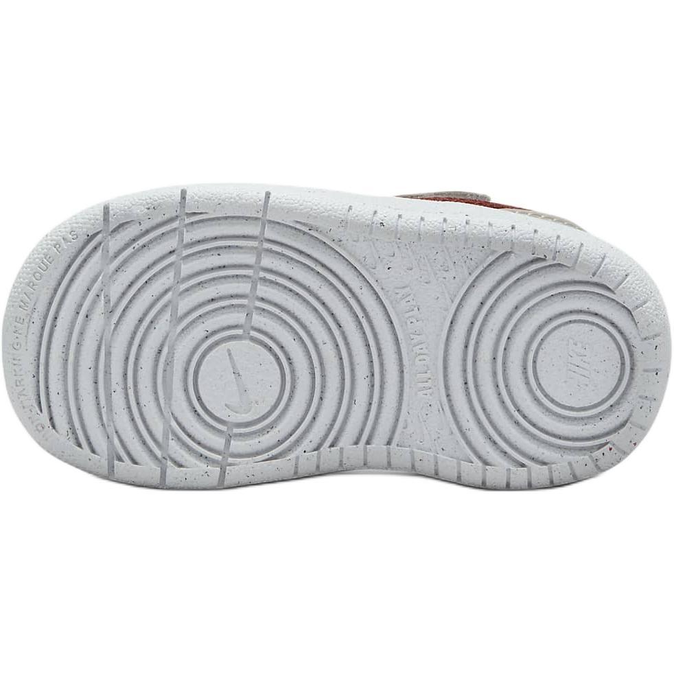 (TD) Nike Court Borough Recraft 'White Light Iron Ore' Baby FZ4521-100
