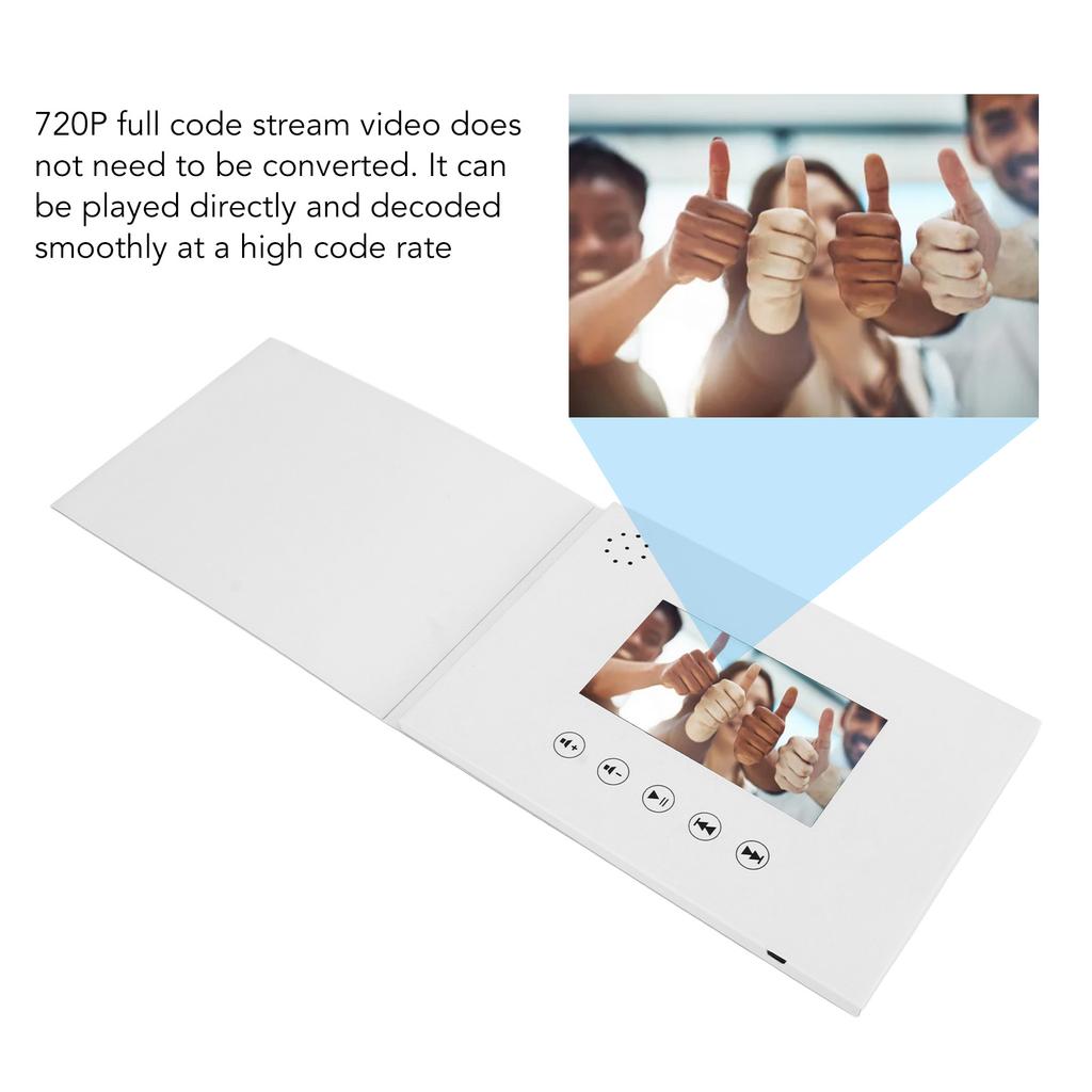 Biglietto d'Auguri Video Biglietto d'Auguri Video Brochure con Schermo LCD per Regalo di Compleanno Festa del Papà Festa della Mamma Natale
