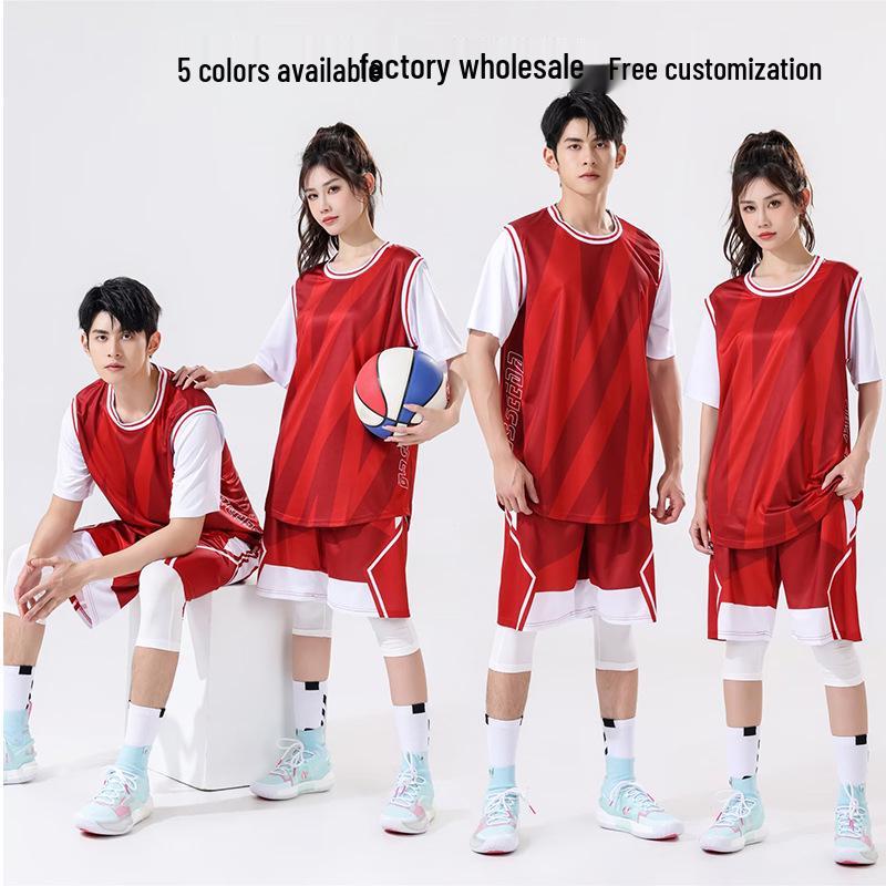 

Quick-Dry Basketball Jersey Set: Adult & Child Summer Training Vests 5XL