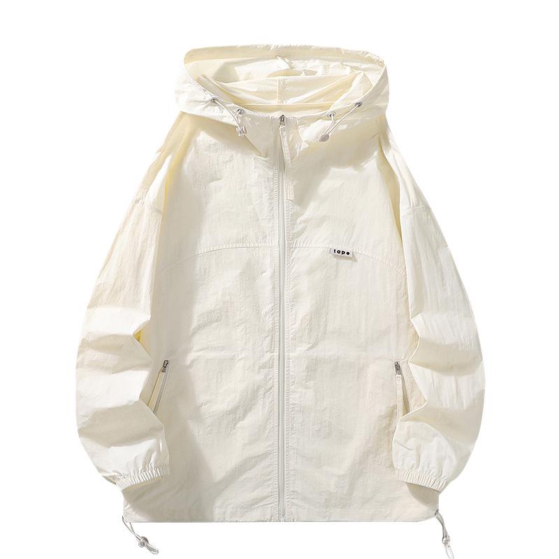 

Huagang Унисекс Легкая куртка с защитой от УФ-лучей - Летнее дышащее солнцезащитное пальто 2024 XL бежевый