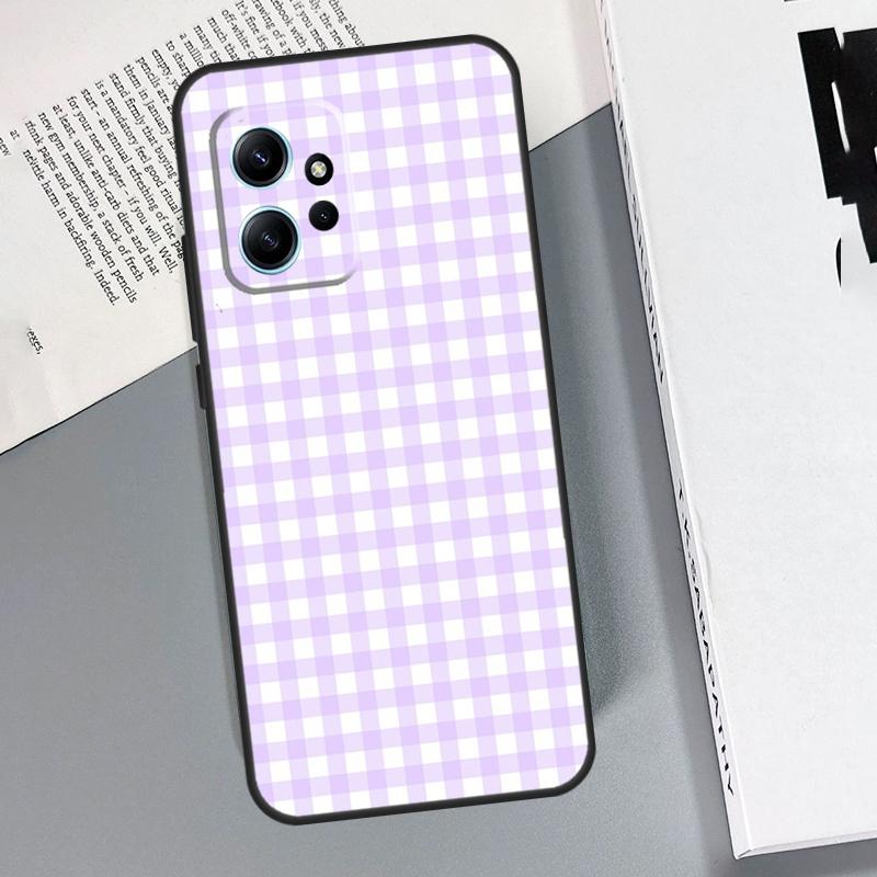 Pastel Gingham Case For Xiaomi Redmi Note 12 11 10 8 9 Pro Note 12S 11S 10S 9S Redmi 12 9C 10C 12C Coque