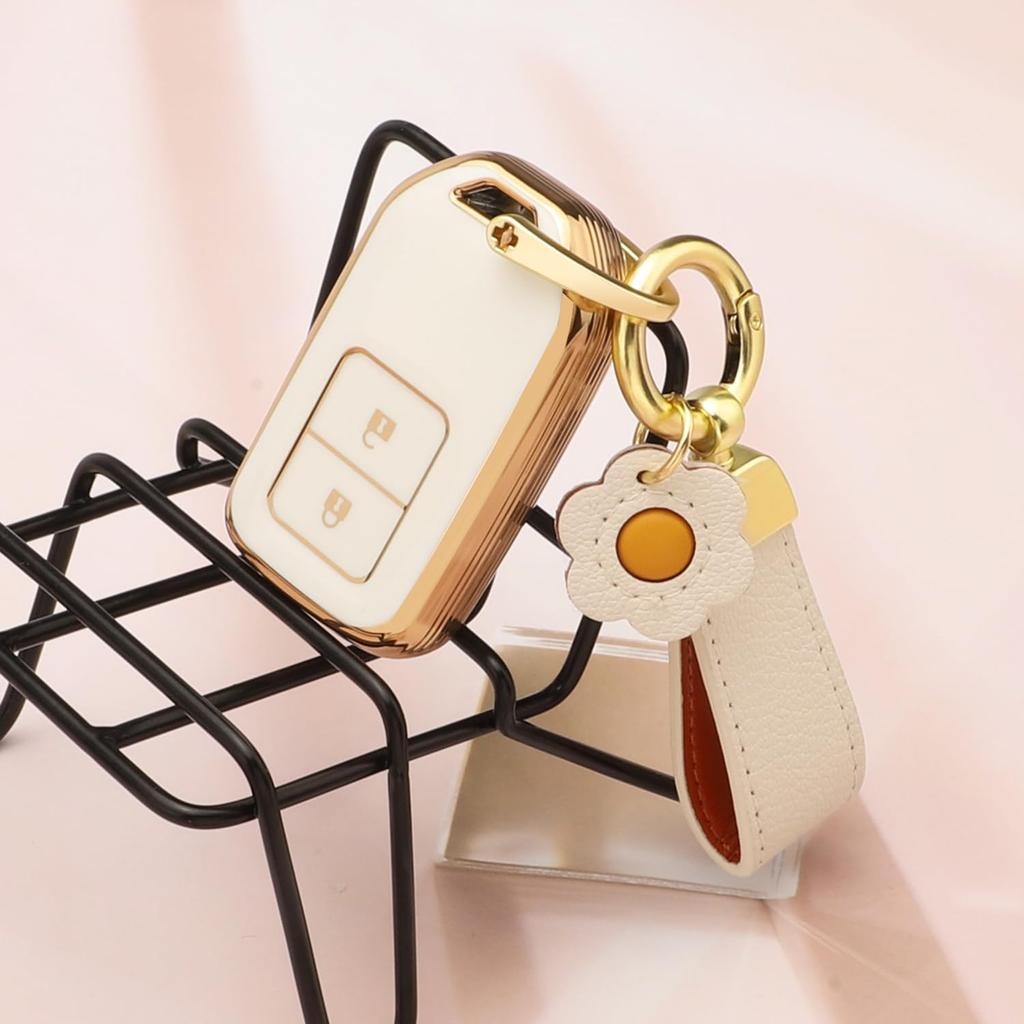 Futwod Honda Key Holder Key Case 2 Button Exclusive Accord CRV Odyssey Insight Civic