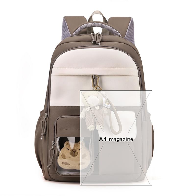 Preppy Backpack Junior High School Student Lightweight Schoolbag Women's Large Capacity Backpack