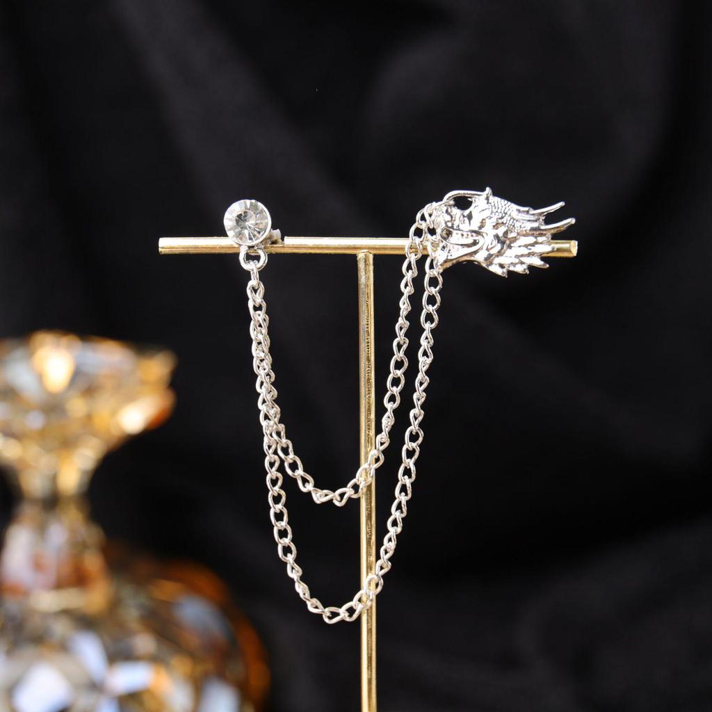 Baroque Rhinestone Pearl Corsage Necklace Brooch - Retro British Court Suit Accessory