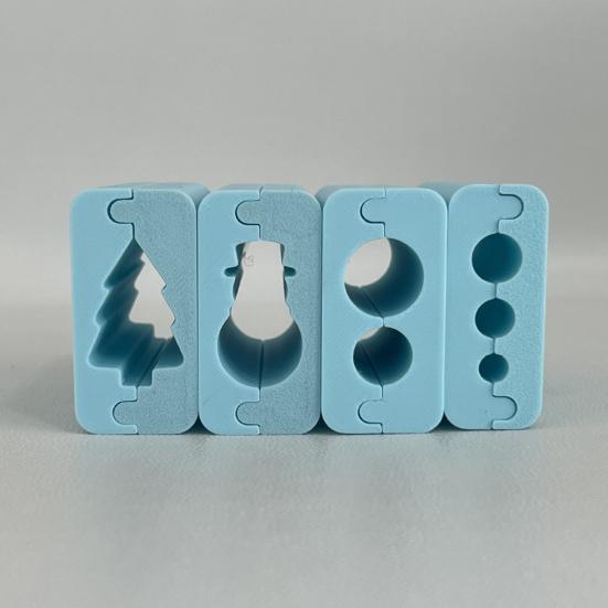Polymer Clay Bead Roller Round Shape Bead Roller 3D Printed Snowman Christmas Tree Clay Bead Maker Tool for DIY Jewelry Making Polymer Clay Crafting