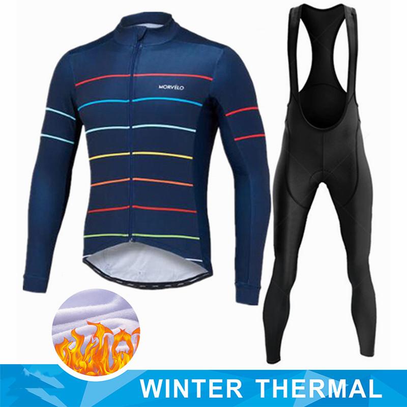 2026 Winter Warm Cycling Clothing Set  Fleece Cycling Jersey  Mtb Male Clothing Man Clothes Men's Bike  Thermal Mens Bicycle Pants Set Suit Outfit
