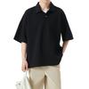 SoarUnique Polo Tričko Krátký Rukáv Těžké Minimalistický Vzhled 290g Prémiové Jednoduché Jednobarevné Letní Oversized Perfektní pro Ležérní Oblečení Pánské Tričko, Rukáv,