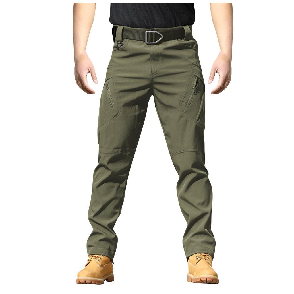 Men's Tactical Waterproof Pants, Outdoor Hiking Cargo Pants with Multi-Pockets, Lightweight Durable Work Trousers