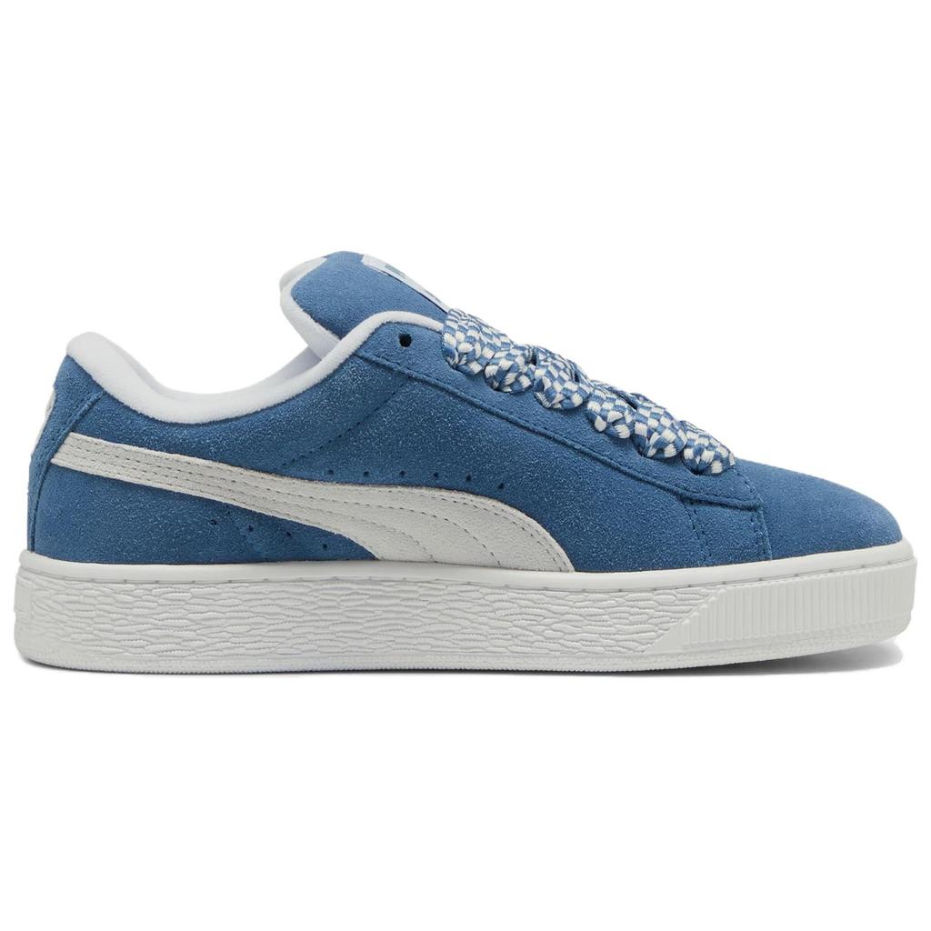 New PUMA Suede XL Low Top Skateboard Shoes Women's Blue White 398310-01