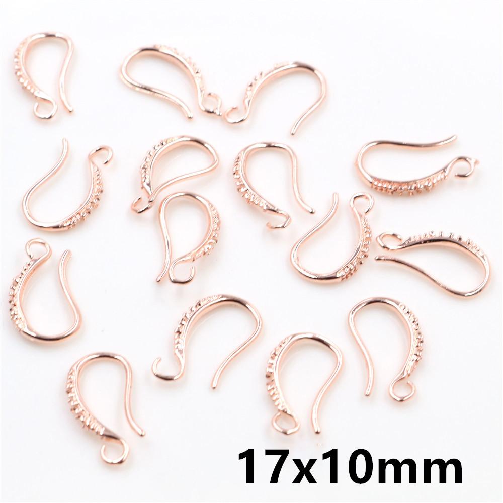 20pcs Craft Brass Small Earring Hooks Wire 4 Styles French Lever Earrings Hooks DIY Jewelry Making Accessories Findings