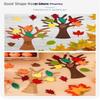 96Pcs DIY Felt Tree Kit Handmade Autumn Crafts for Home Thanksgiving Party Christmas Wall Hanging Decorations