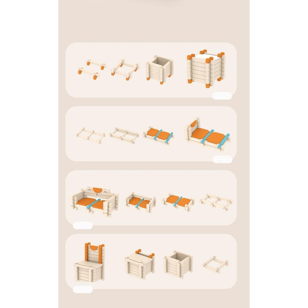 Wooden Building Blocks Set Toddler Natural Wood Block Montessori Learning Toy Stacking Toys Building Blocks Gifts for Kids Age 3