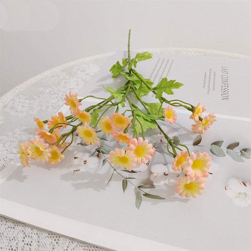 30 Heads Daisy Artificial Flowers Bouquet for Garden Wedding Supplies Decoration Outdoor Fake Flowers Home Decor Vase Ornaments