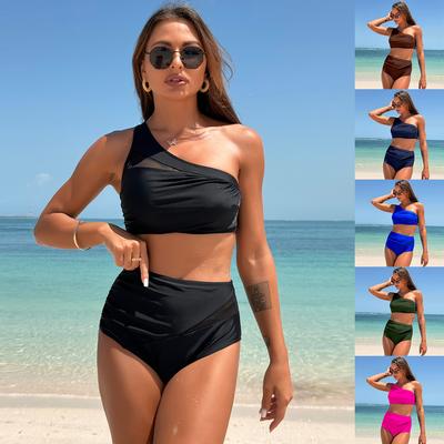 Costume da bagno estivo femminile bikini da donna sexy a vita alta costume da bagno da spiaggia