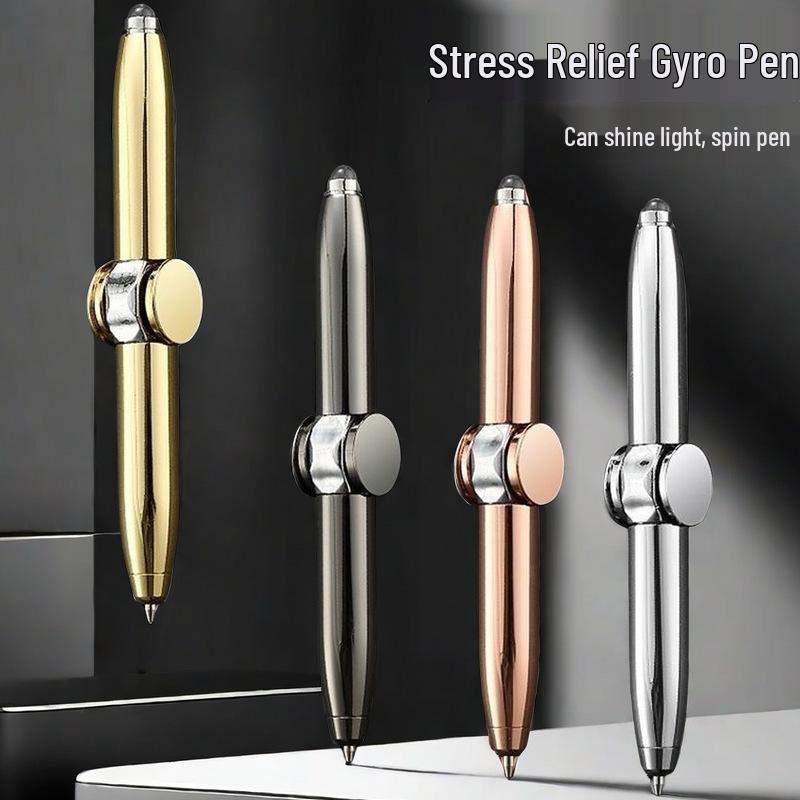 Luminous Fidget Spinner Pen with Light for Stress Relief