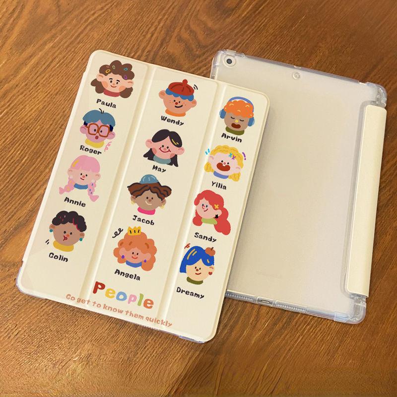 

Чехол для iPad Air 6. Новый высококачественный защитный чехол с рисунком каракули для iPad Smart TPU для iPad 2021 9th 10.2 2022 10th 10.9 с подставкой для карандашей iPad Air6（13）