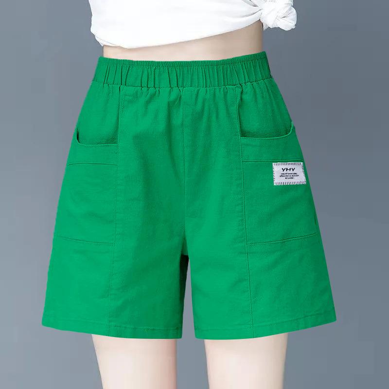 Summer Shorts Women's High Waist Wide Leg Pants Thin Loose Fifth Pants Ins Fashion Leisure Sports Commute