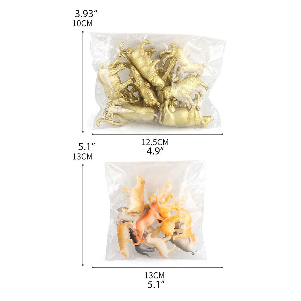 12 Stück Tierfigur Modell Dschungeltier Spielzeugset Künstliches Wildtier Lernen Wald Nutztier