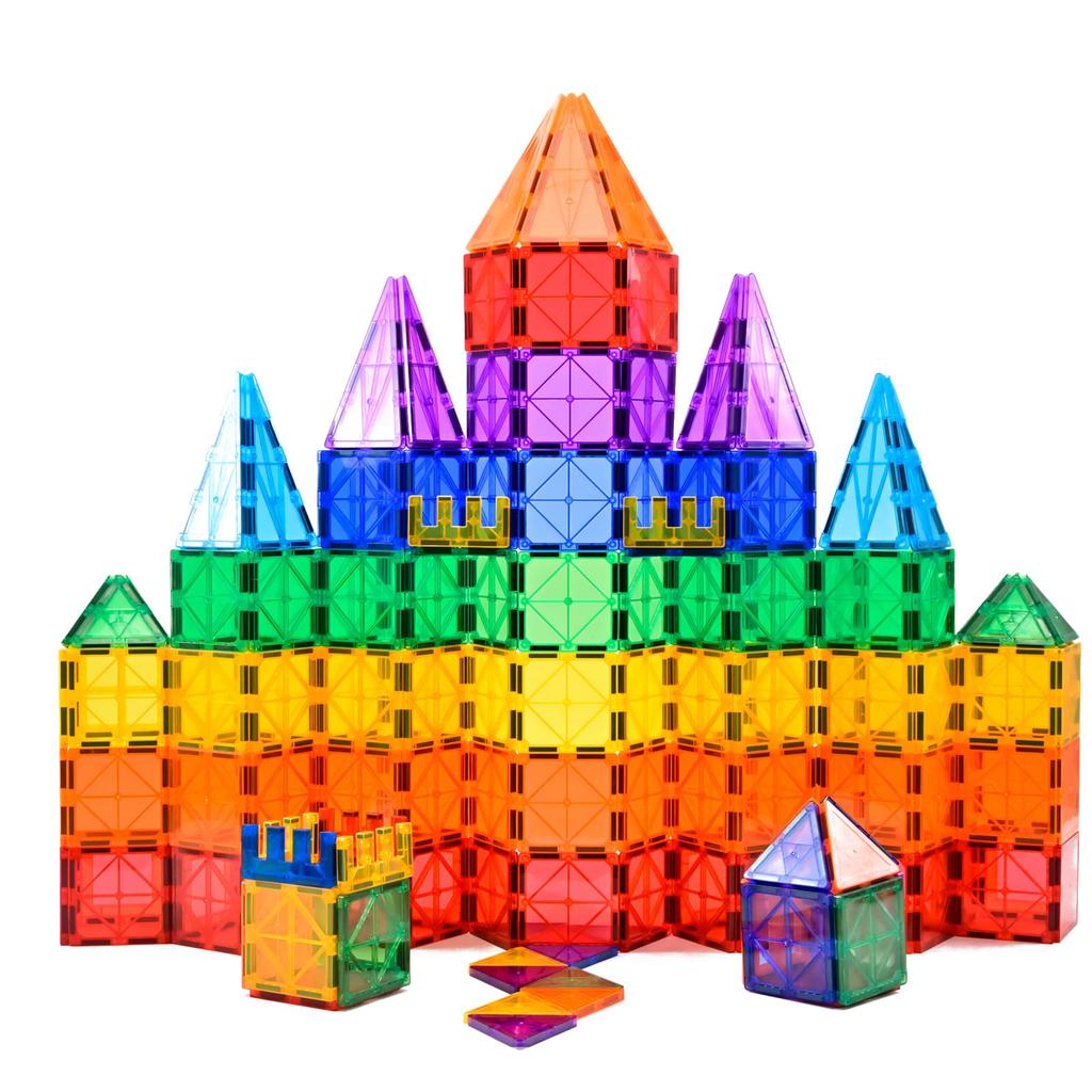 Gemmicc 63PCS Magnetic Tiles Building Blocks for Kids STEM Approved Educational Toys Magnetic Puzzle Building Blocks for Boys Girls