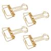 50Pcs Binder Clips 32mm Metal Strong Clamping Force Hollow Paper Binder Clips for Office School