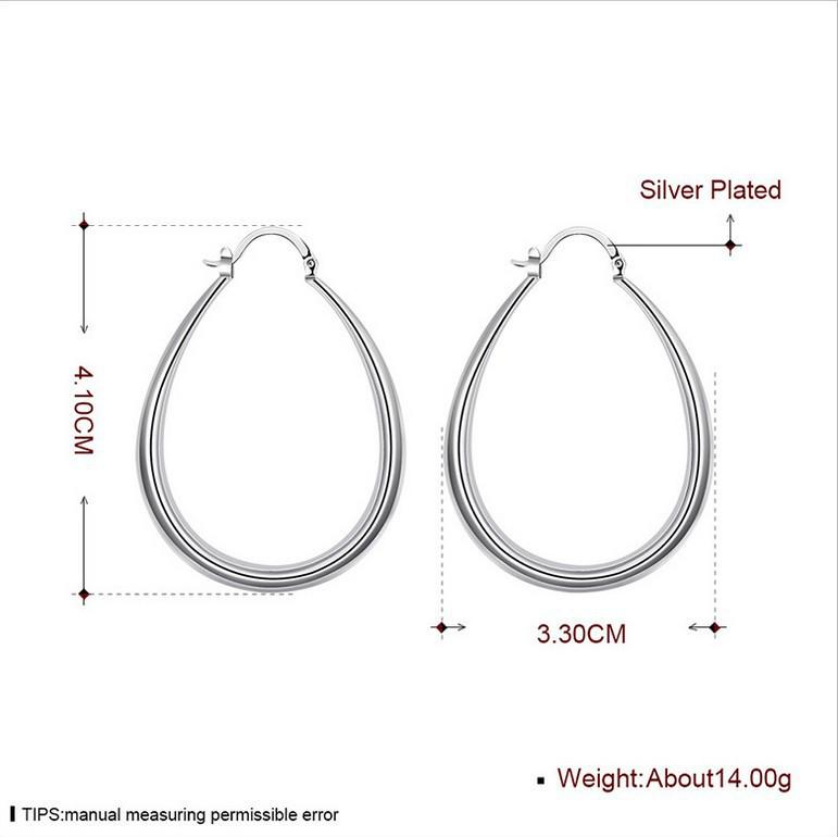 Boucles d'oreilles argentées brillantes élégantes: Mode Européenne & Américaine Créative Exagérée