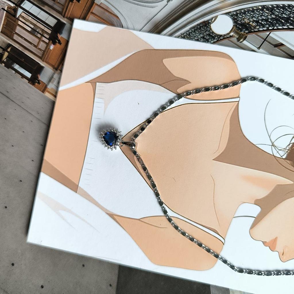 Серебряная подвеска с сапфиром nano 0.862ct (2188896)