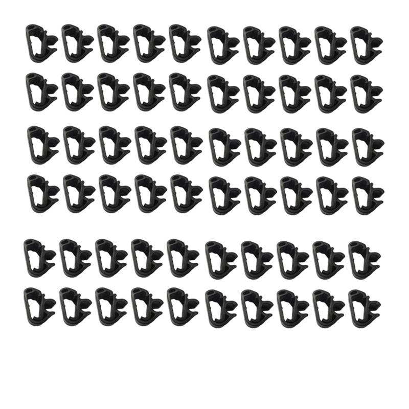 

Car Wiper Arm 60Pcs Sprays Pipe Buckle Clip Kit 1617040080 Fits For 3008 5008 408 Citroen C5 C5X Tesla Model 3 M Y чёрный