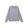 Round Neck Sport Pullover Long Sleeve Sweatshirt Women Tops Light-Grey White DQ4650-054