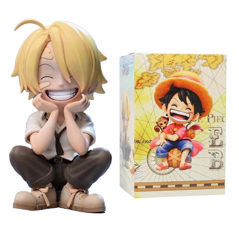 One Piece Anime Figure Doll Portgas D Ace Yamato Q Version Model Decor Peripheral Ornament Children Charm Birthday Gifts Toys