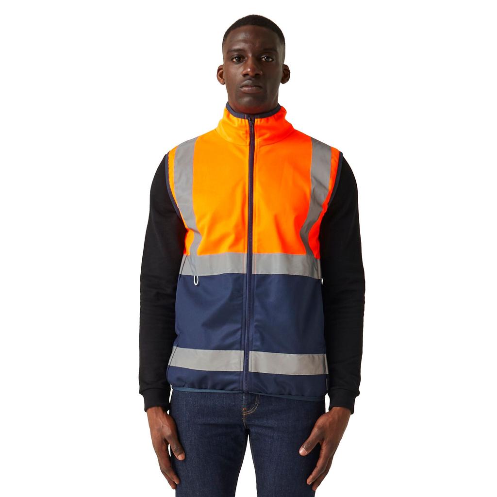 Regatta Professional Mens Full Zip Hi-Vis Vest