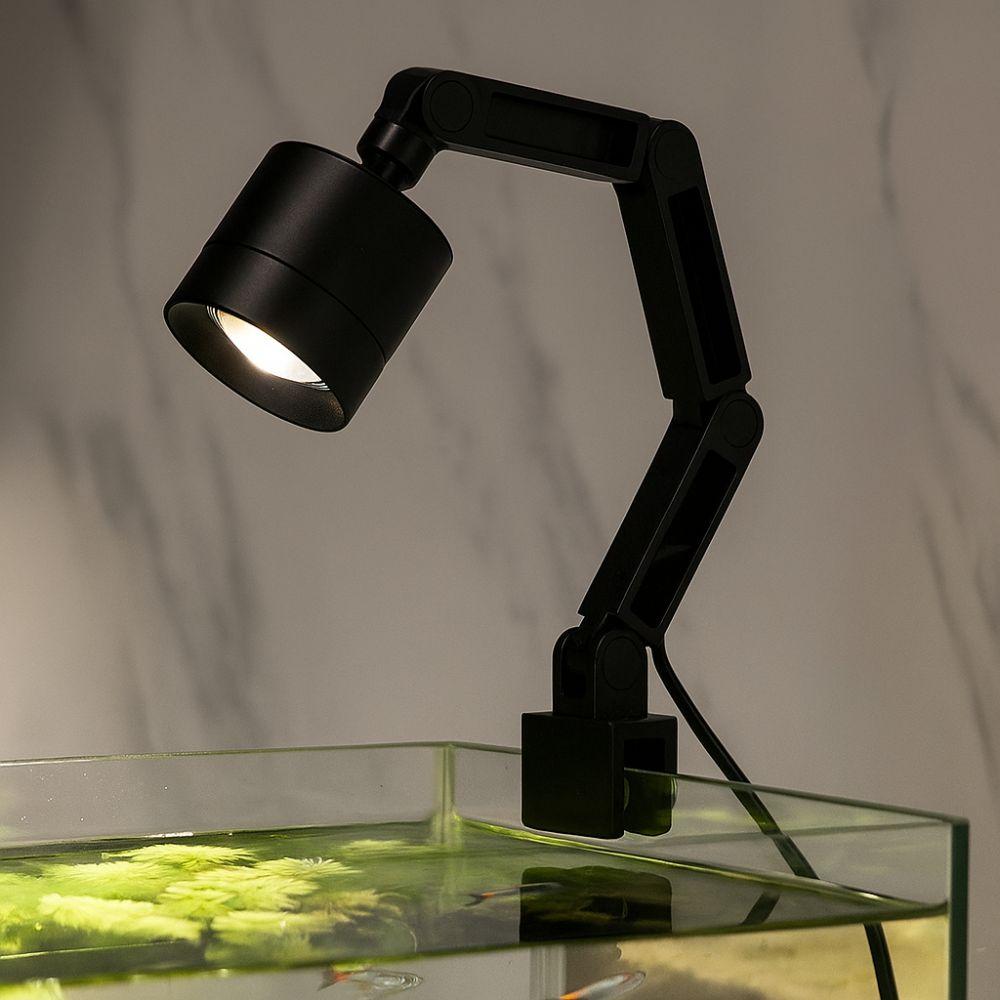 3 Color Modes Aquarium LED Light Adjustable Zoom Aquarium Plant Light  Desktop Fish Tank