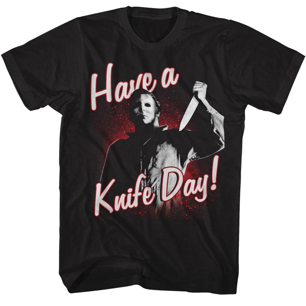 Halloween Horror Movie Michael Myers Have A Knife Day Men s T Shirt S