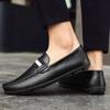 Fashion Men Leather Casual Slip-On Breathable Driving Shoes Men's Casual Leather Shoes Breathable Comfortable Men's Shoes