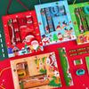 6Pcs/set Erasers Children's Pencils Sharpener Study Stationery Set  Christmas