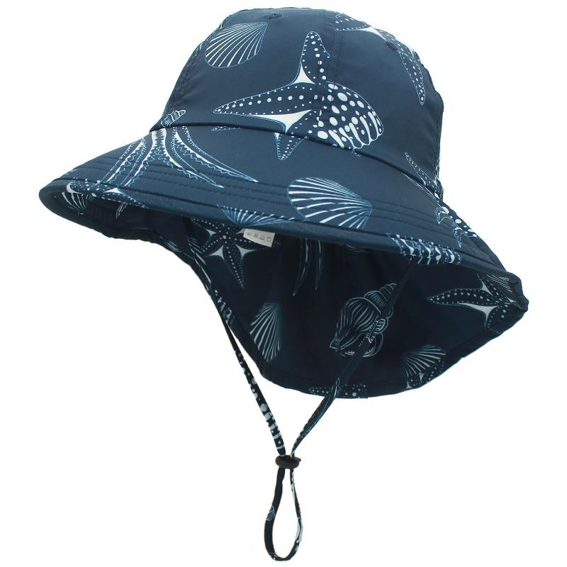 Children's Neck Protection Sun Hat Baby Sunshade Sun Protection Hat Wide Brim Children's Bucket Hat