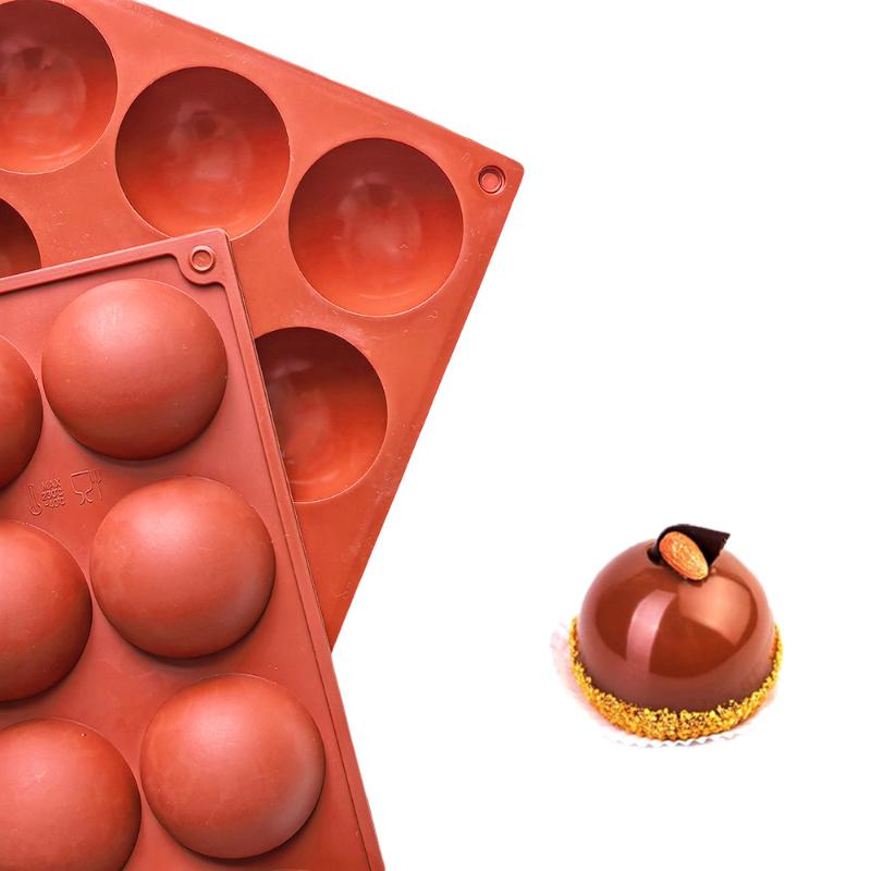 Silicone Chocolate Sphere Mold Multi-Hole Half Ball Molds Hemisphere Shape Cake Mousse Dessert Baking Mold