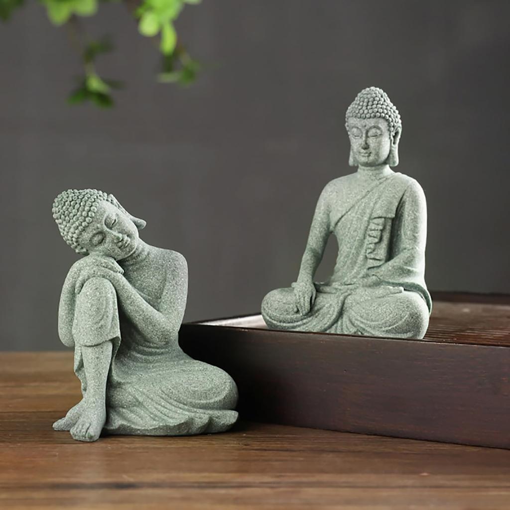 RemeeHi Kidney Stone Buddha Buddha for Brings Good Increases Brings Wealth Statue, Ornament, Prayer, Fortune, Luck,