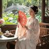 Vintage Style Folding Fan with Tassel Dance Fan Multipurpose Handheld Fan  Wedding Party