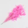 25 30cm Colored Chicken Feather Sprays On Wire For Florist Decor
