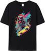 Skater Hund Grafisk Print Bomuld T-shirt