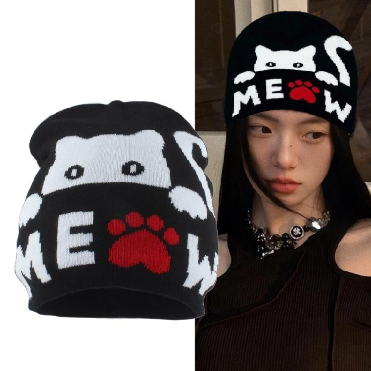 Knit Hat Beanies Pullover Warm Skull Caps Knitted Hat Party Club Accessories