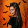 Comfortable Gothic Head Veil Fashion Hair Accessories Creative Headbands  Balls