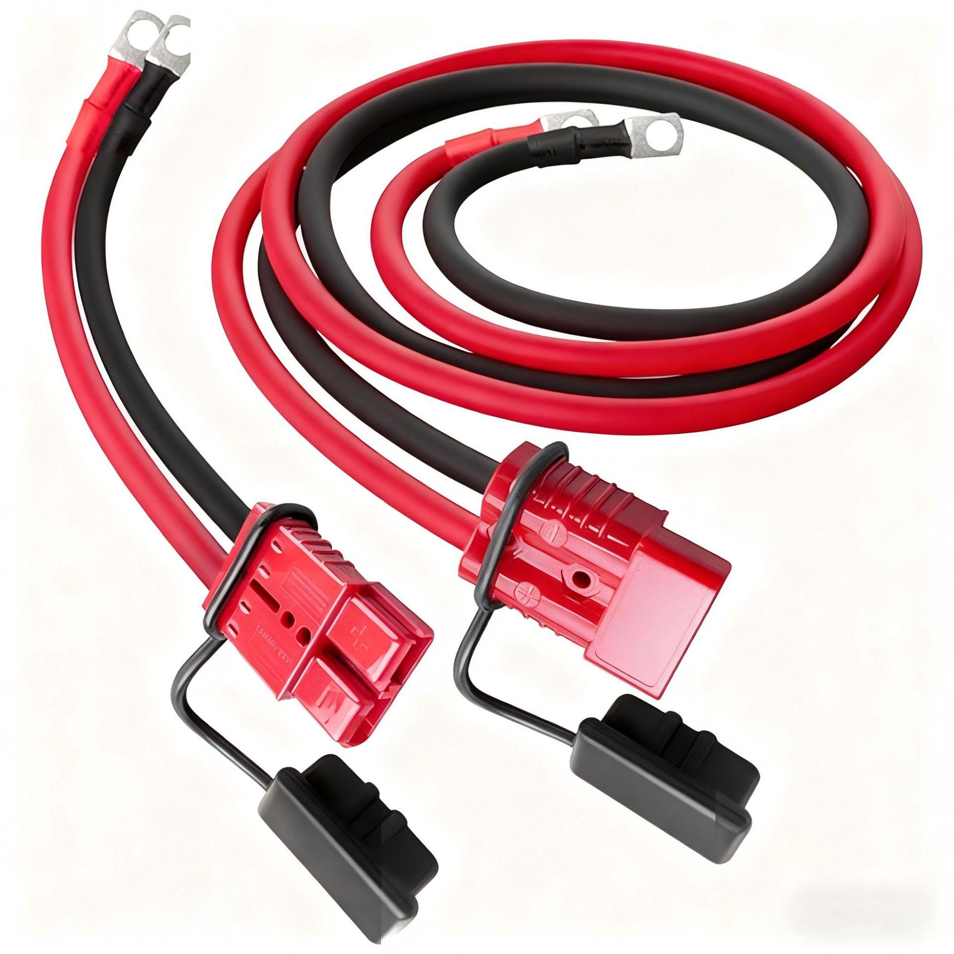 

Heavy Duty Quick Disconnect Winch Power Cable, 2/4 AWG Copper Wire, 7/24 FT for Off-Road Winch Connections.
