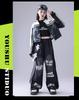 Neujahr Kinder Hip Hop Tanz Outfit - Amerikanische Trendige Lederjacke & Performance Set