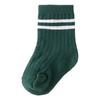 Baby Boys Crew Socks Autumn Children Boys Striped Thick Cotton Short Sock White Elementary Student Socks Infant Boys Ribbed Sock