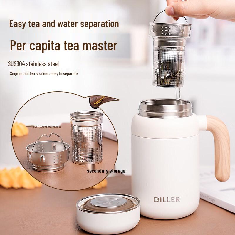 Diller Youle 480ML 316 Stainless Steel Insulated Mug with Handle