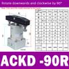 Clamping Rotary Cylinder SRC25/32/40/50/63R-L Small ACK Pneumatic Angle 90 180 Degree Downward Pressure