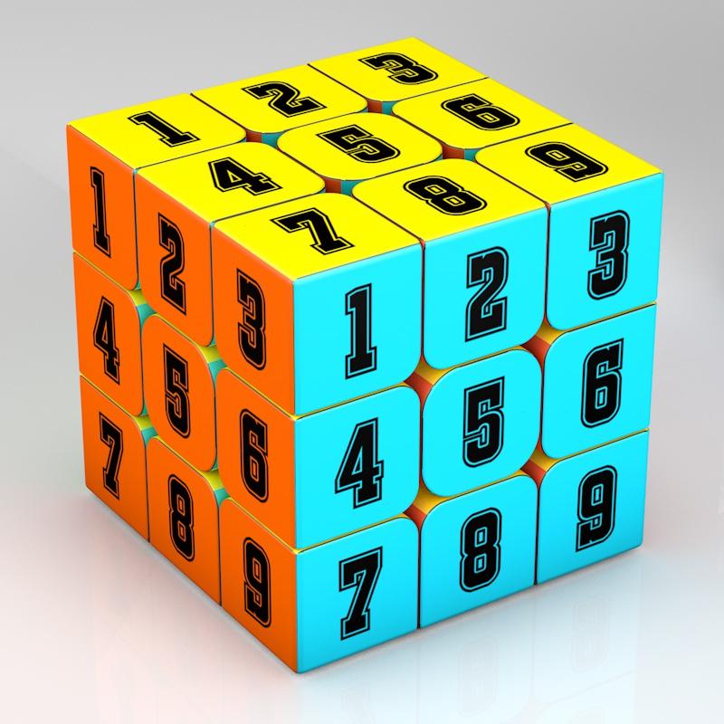 

3x3x3 Волшебный куб-головоломка с цифрами и буквами, узор 3x3 Infinity Cubo, детские подарки, развивающие игрушки-кубы