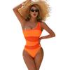 European and American New One-piece Swimsuit, High-sense Meat-covering and Thin Women's Swimsuit, High-waisted Tight Swimsuit, Bikini.